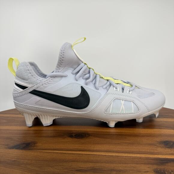 Nike Huarache 9 Varsity LAX SE Low Mens Size 9 Cleats Lacrosse Grey NEW - Picture 1 of 11
